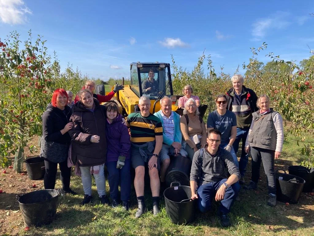 VOLUNTEER  APPLE PICKING DAYS AT SAXBY'S CIDER