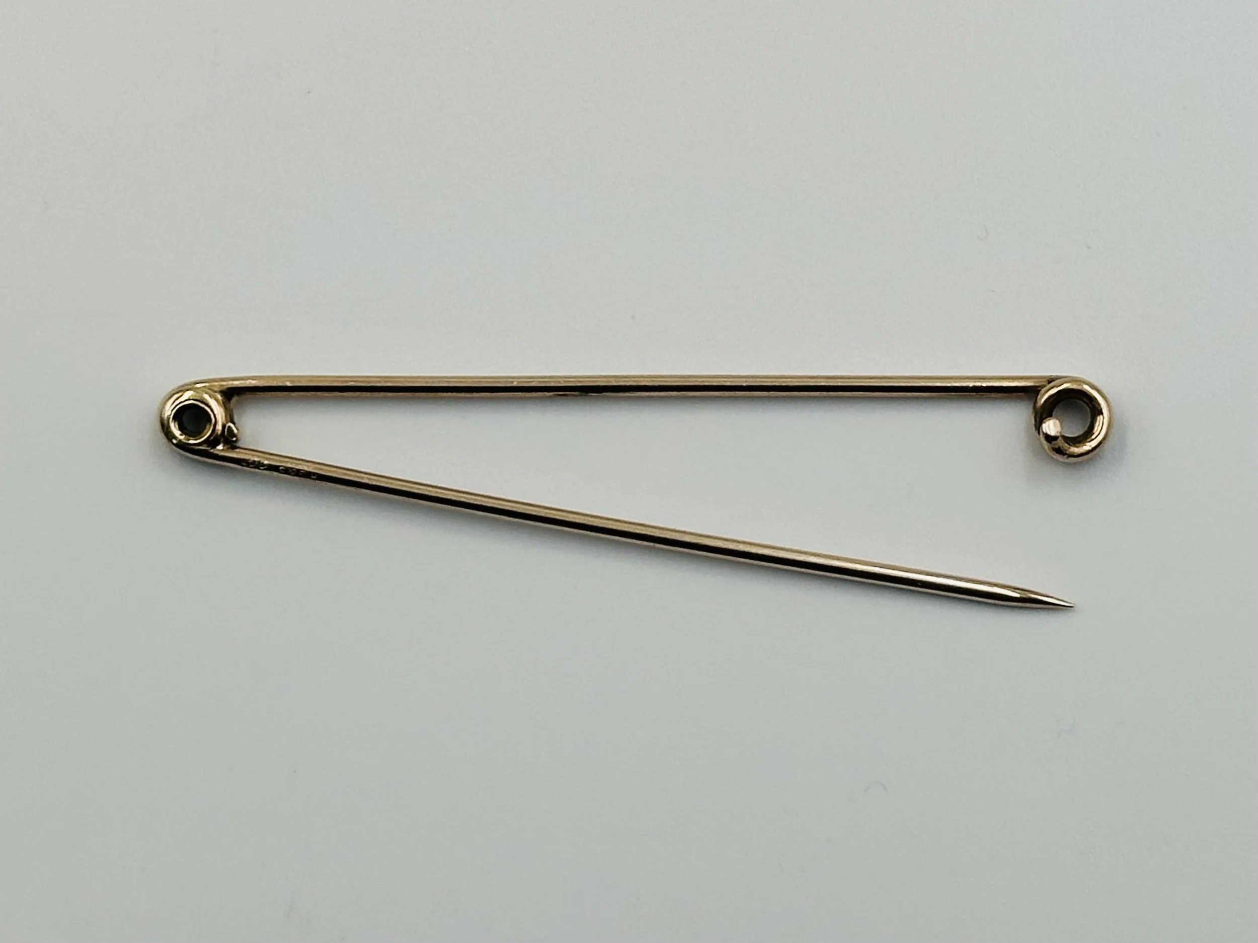 Large 9ct Gold Plain Stock Pin