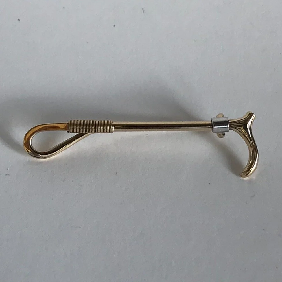 9ct Gold Hunting Whip Stock Pin