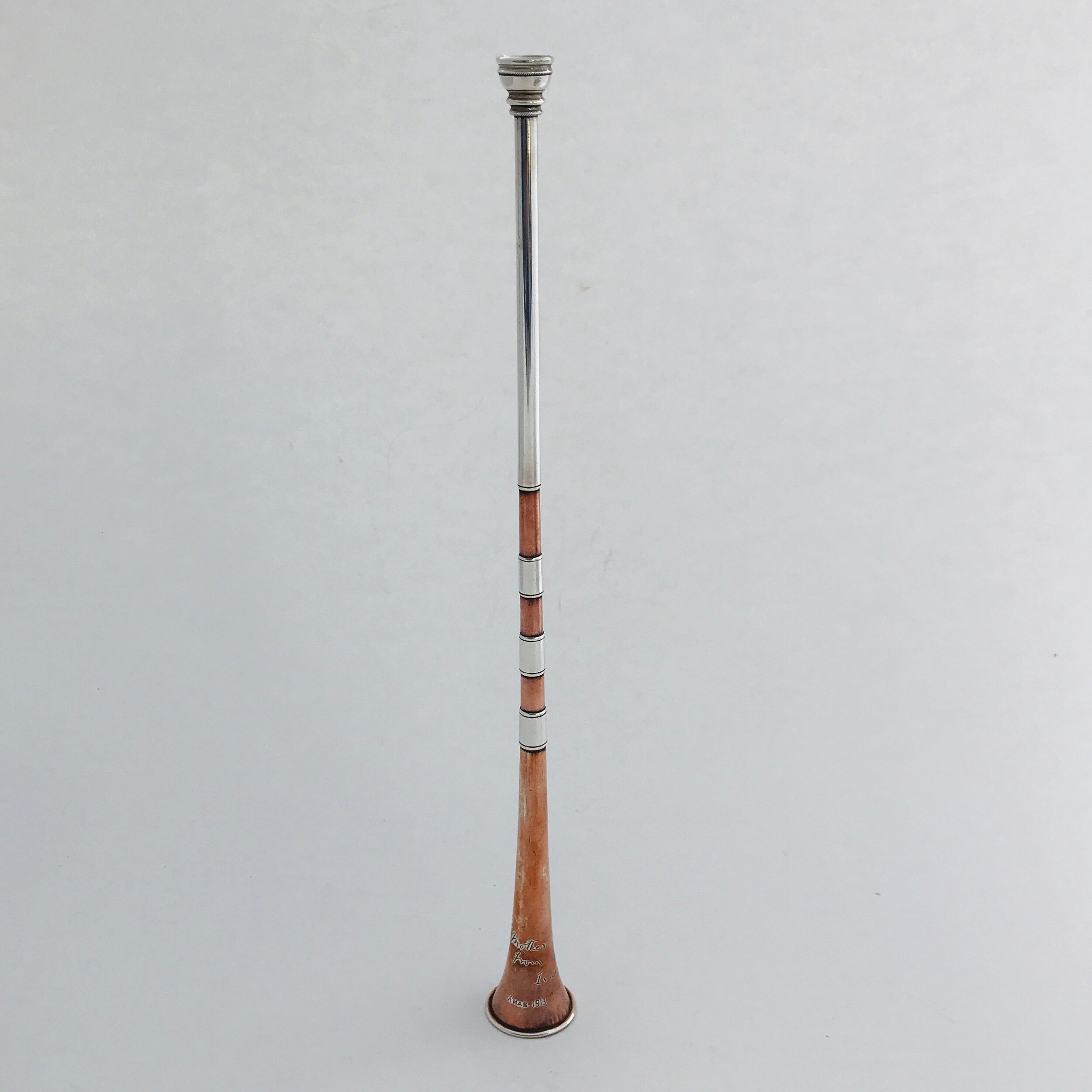 Sterling Silver Hunting Horn Candle Snuffer