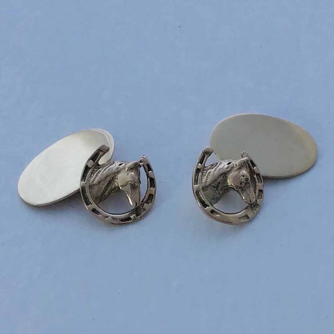 9ct Horseshoe Cufflinks