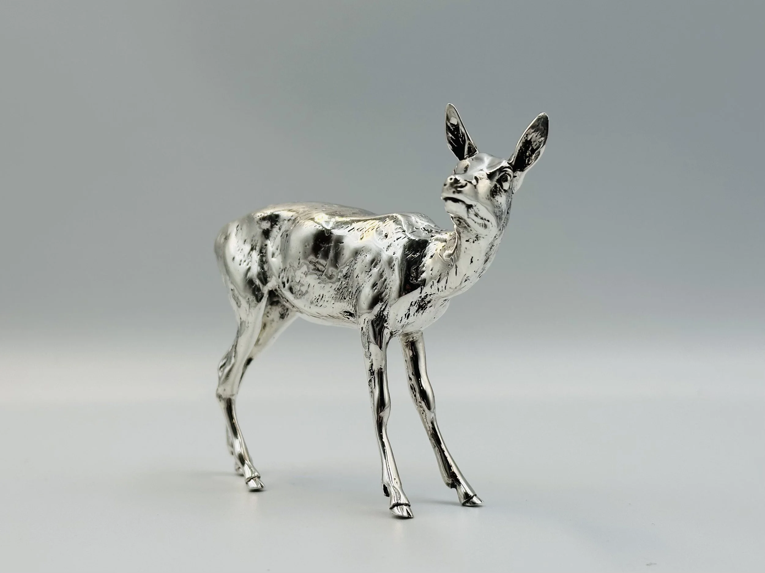 Sterling Silver Figure of a Female Deer