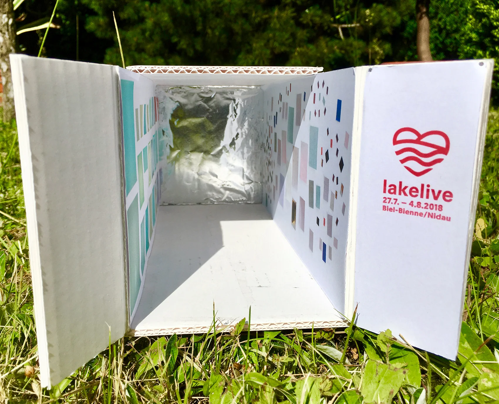 Maquette for the CONTAINART exhibitions in Biel/Bienne Lakelive Festival 2018 F&D Cartier Wait and See 31 juillet 2018 opening 20:00