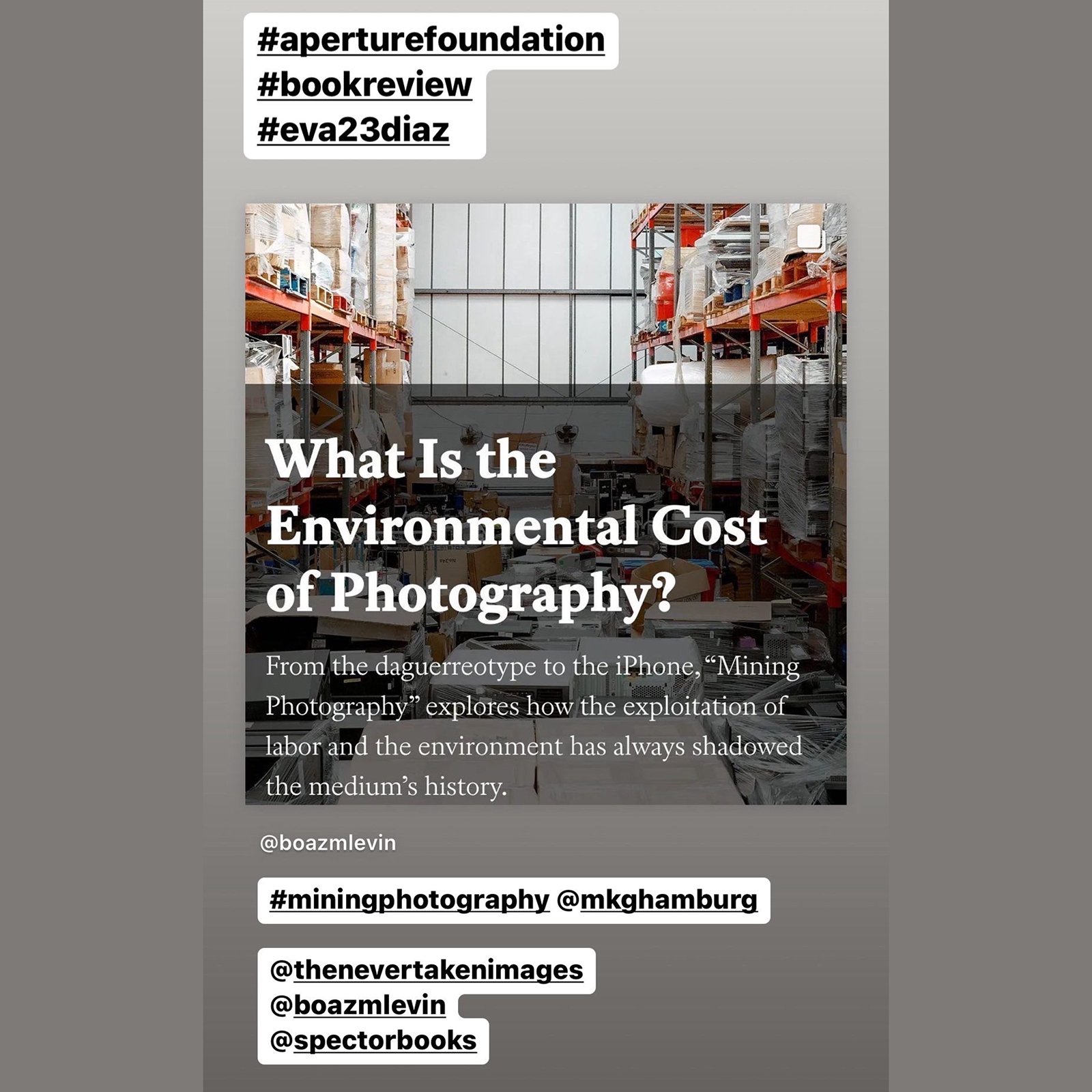 APERTURE FOUNDATION BOOK REVIEW BY EVA DIAZ