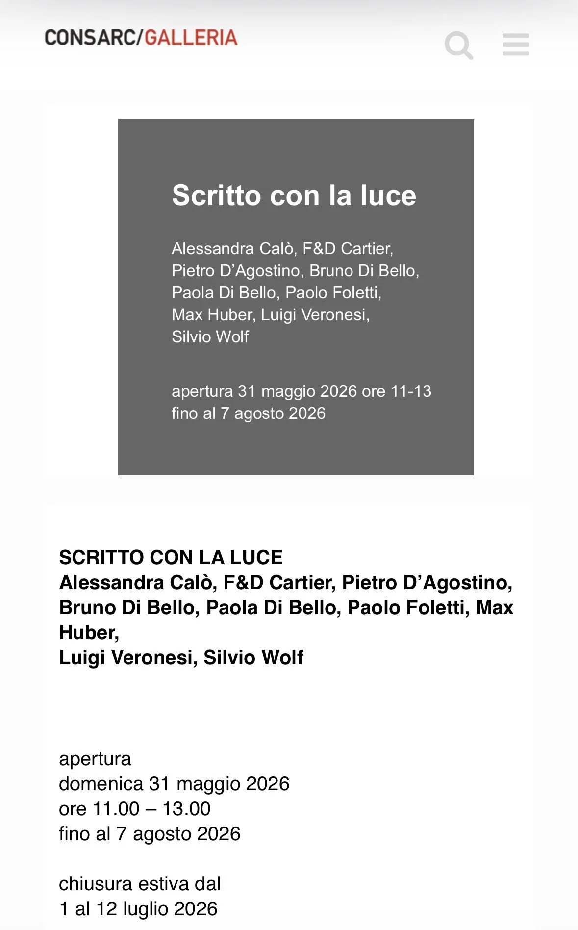 SCITTO CON LA LUCE