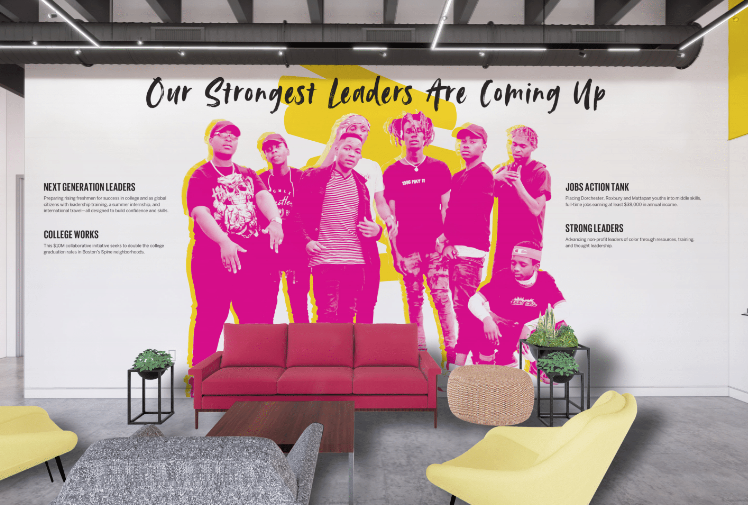 Interior wall graphic design