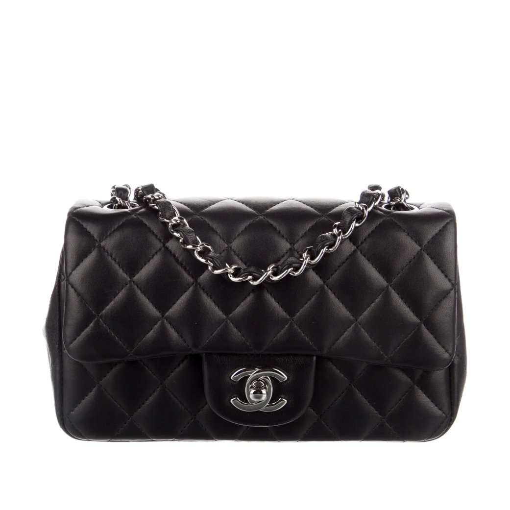 Túi xách Chanel Flap bag Lambskin in Black  Centimetvn