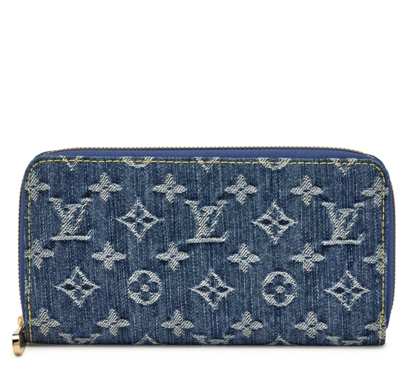 Louis Vuitton Zippy Wallet Denim Jacquard Pink