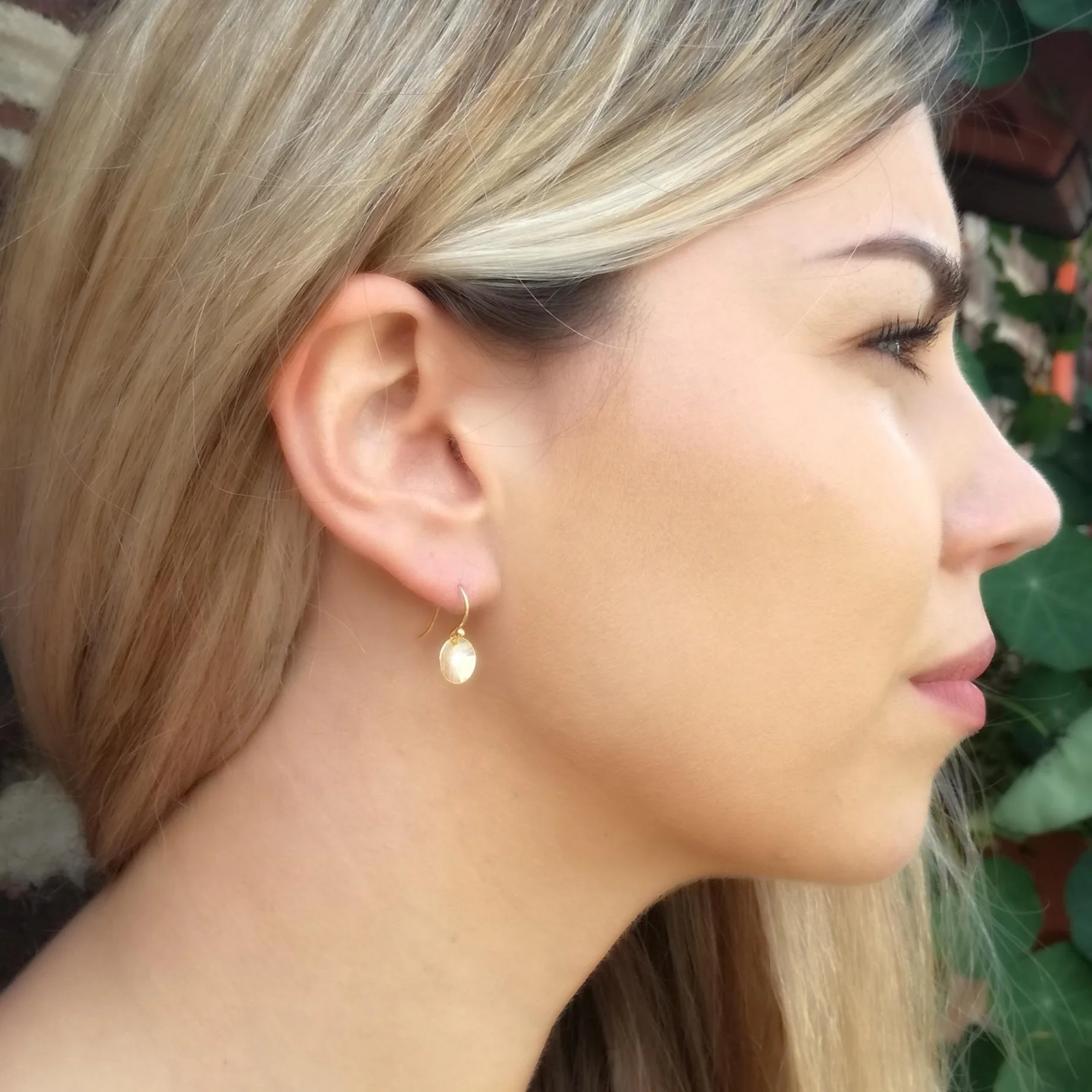 Gold Hammered Disc Drop.jpg