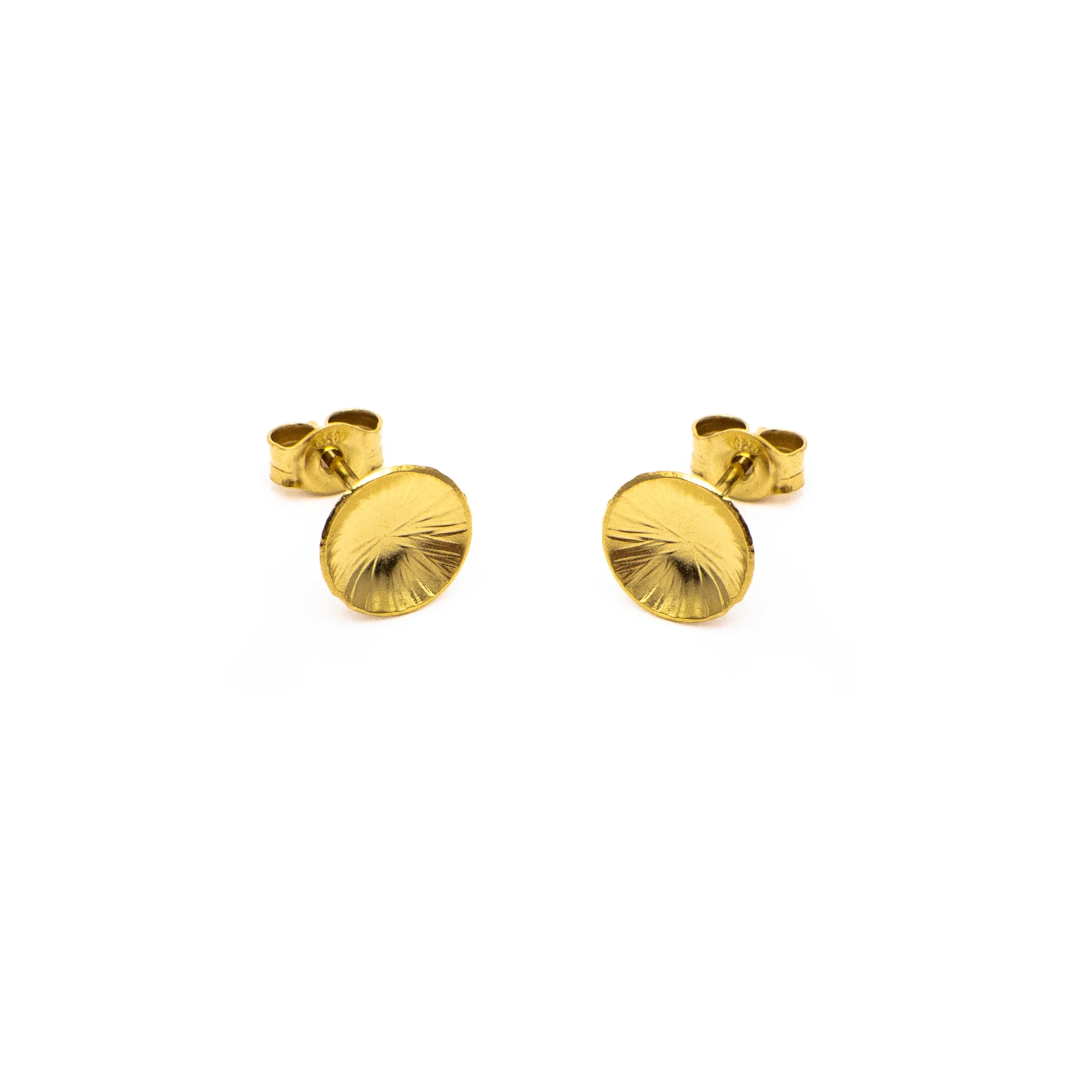 Hammered Disc Stud Yellow.jpg