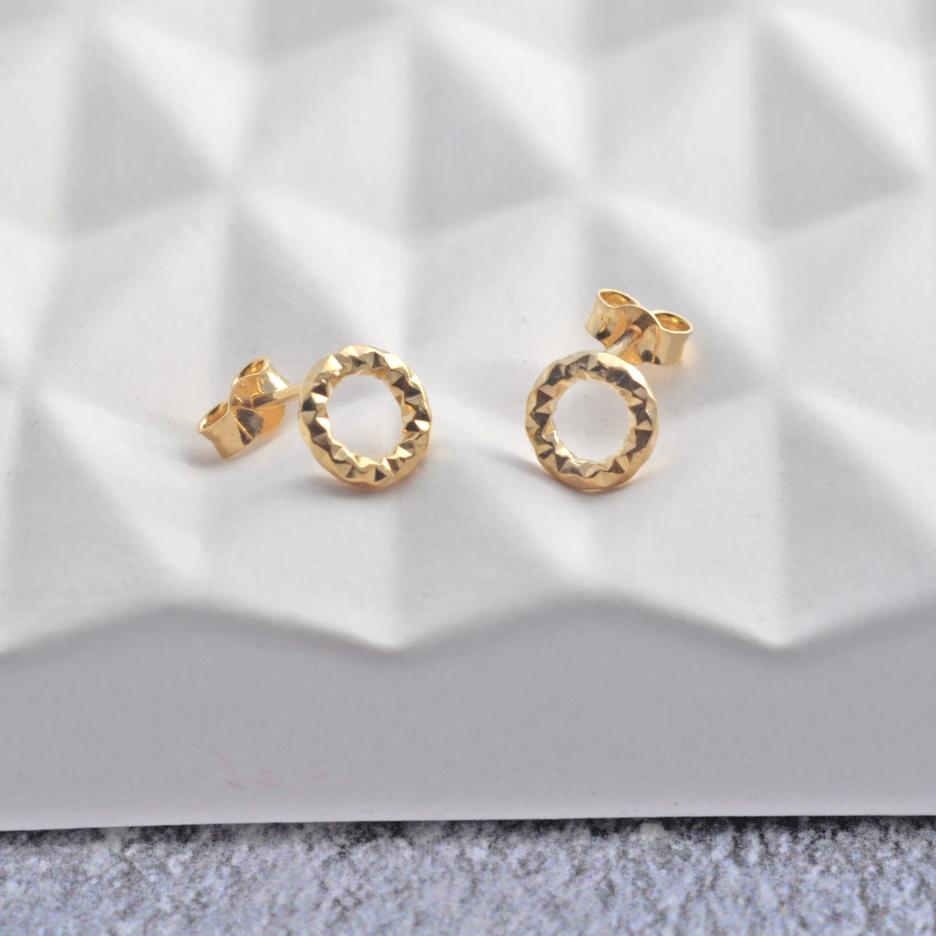faceted circle studs yellow2.jpg