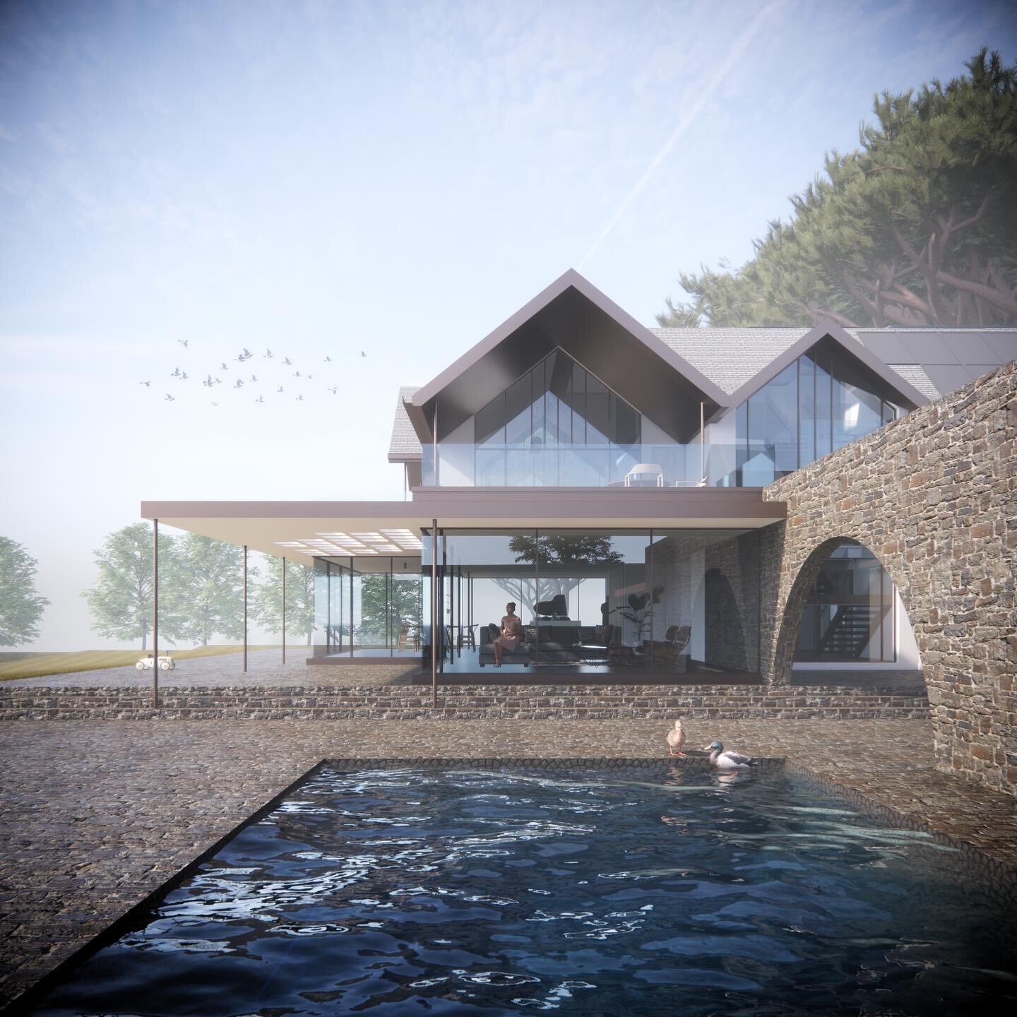 Planning permission received for a substantial extension and renovation project for a family in Guernsey, C.I. Well done and thank-you to everyone involved to get the project to this stage.