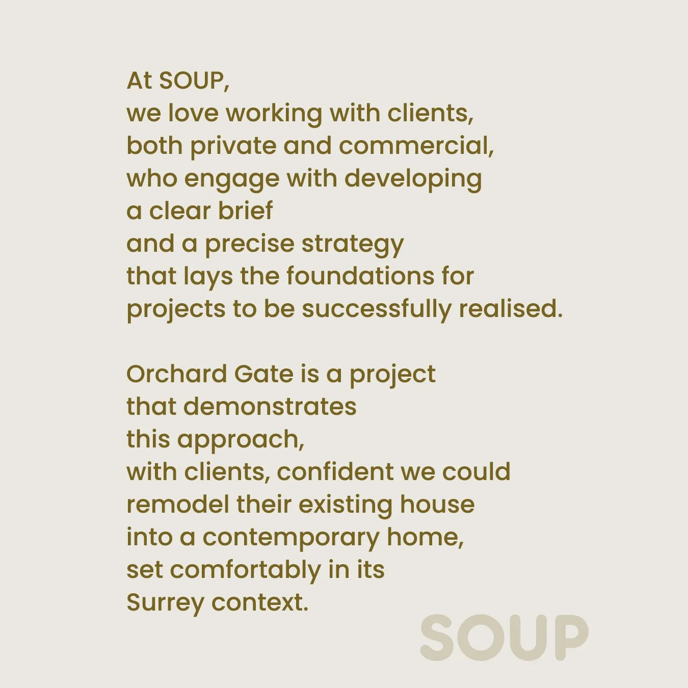 Orchard Gate is a detached 4-bedroom, two-storey house located in Esher, Surrey. The house was built in 1961 and sits within a well-established garden.

Within our brief, we were asked:

-	improve the sense of entrance to the house and the Ground Flo
