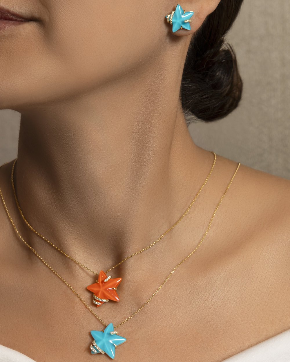 Pendant Stella And Luna Jewelry Stella Luna Necklace In Coral