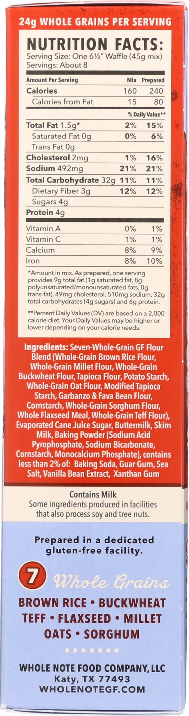 Original Waffle Mix — Whole Note GlutenFree Baking Mixes