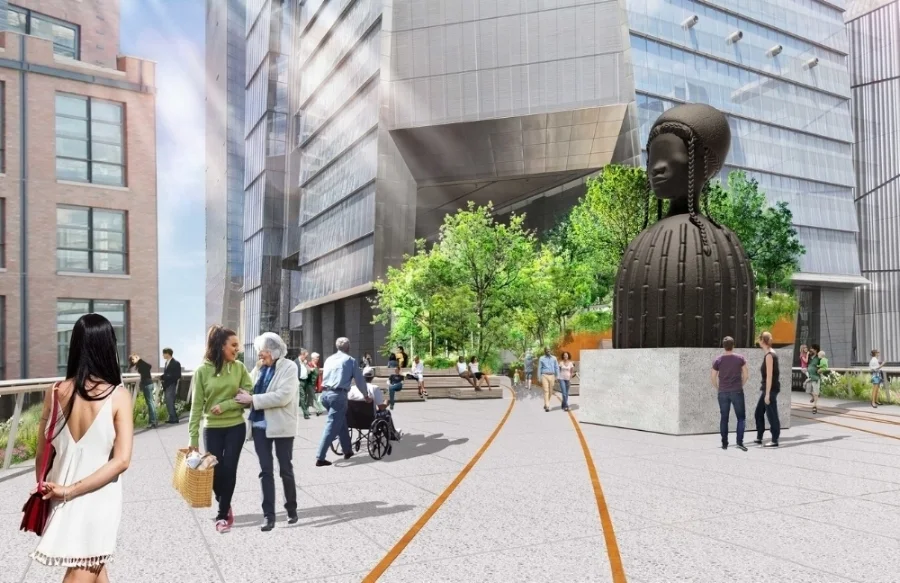 Rendering of Brick House by James Corner Field Operations and Diller Scofidio + Renfro, (Courtesy the City of New York )