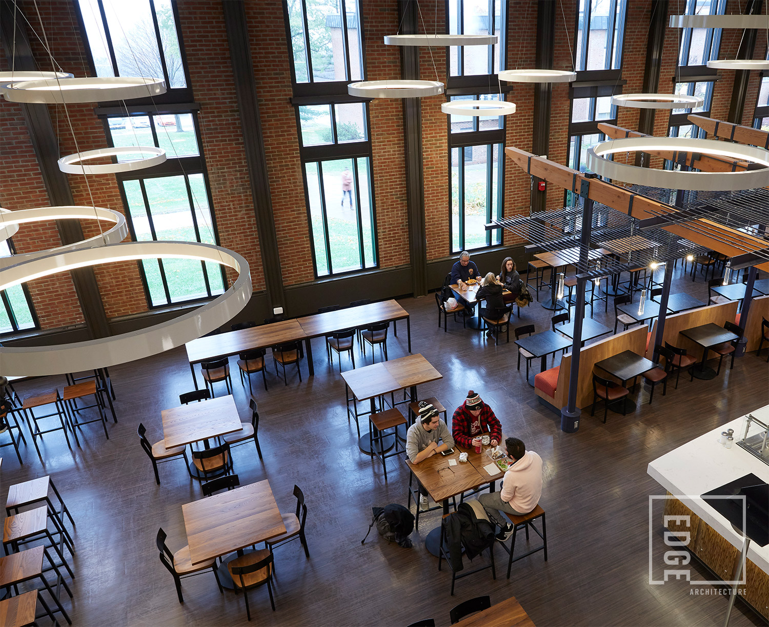 Red Jacket Dining Hall, Main Dining Area Upper View | SUNY Geneseo