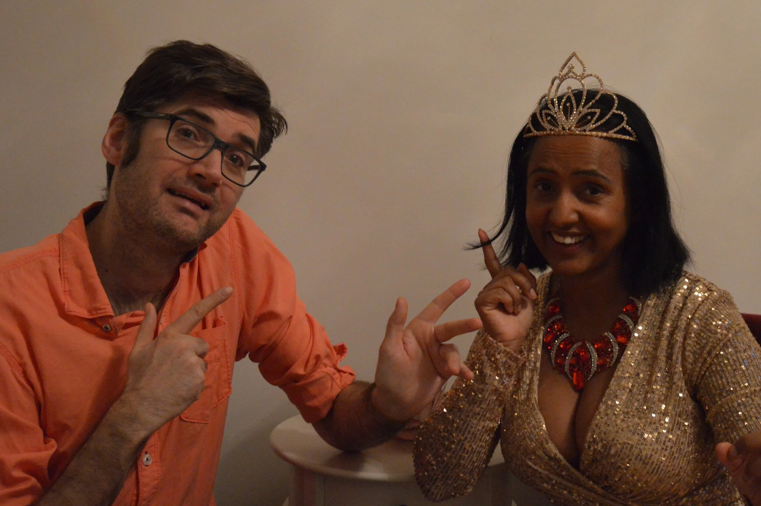Sofia and Gunnars new Talkshow after the participation in the TV-show Talang!