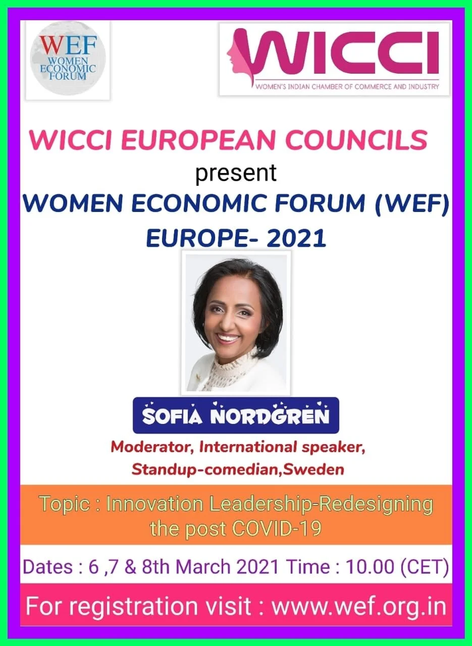 Sofia Nordgren is speaking on the international womens day 8th march 2021