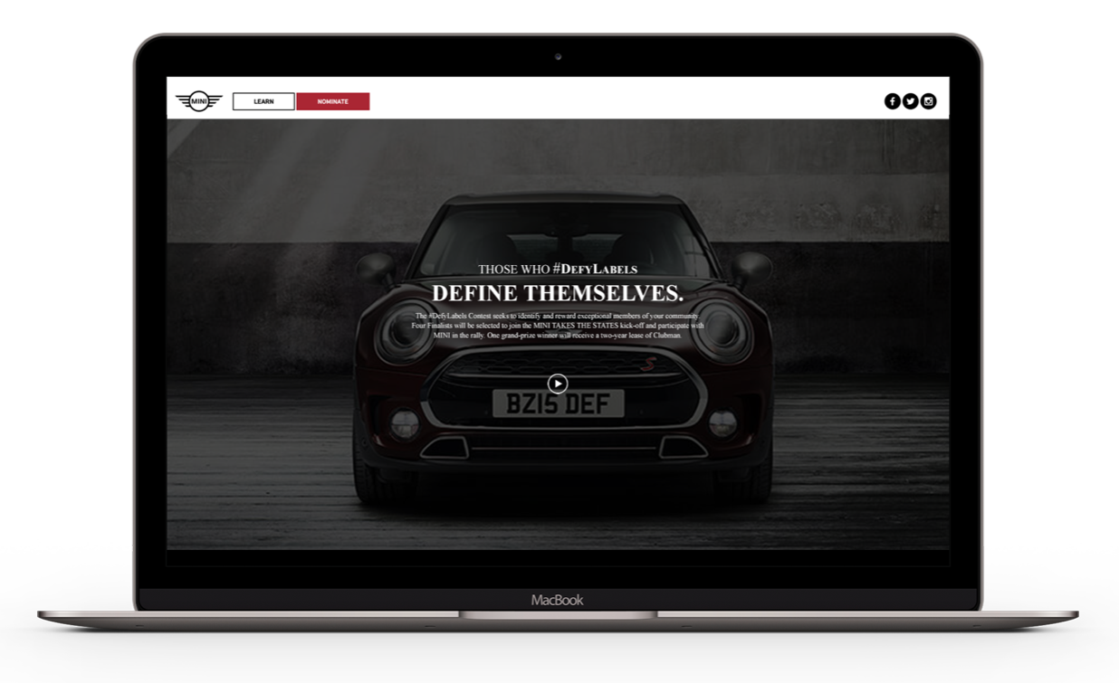 mini defyLabels web laptop