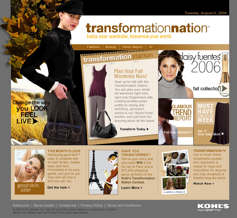 transformation home page