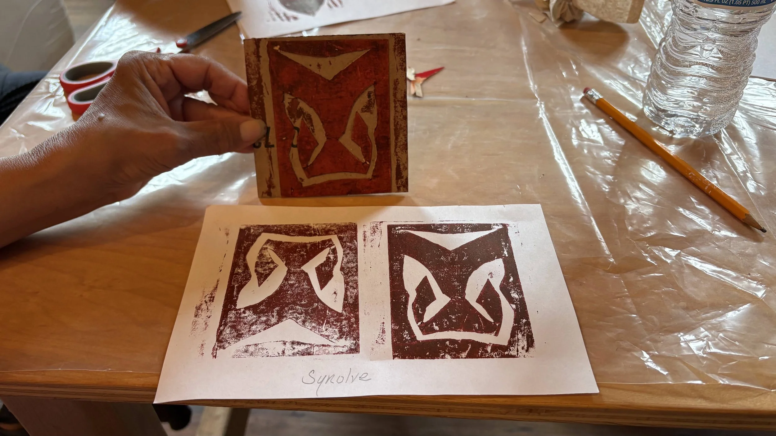 Cardboard Collagraphs
