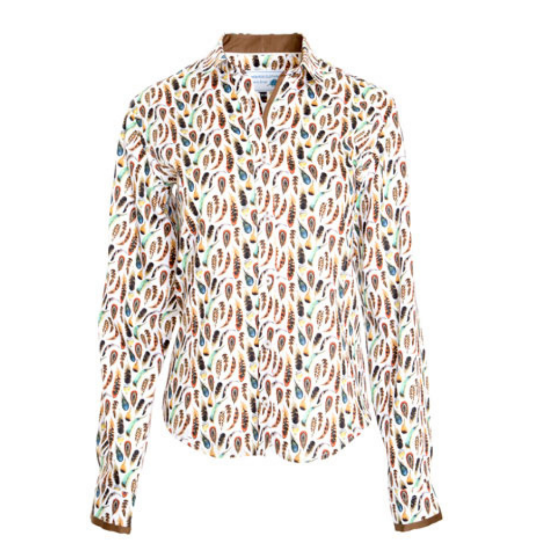 Gamebirds Clothing Feather Print Shirt CATHY CURTIS - AGL