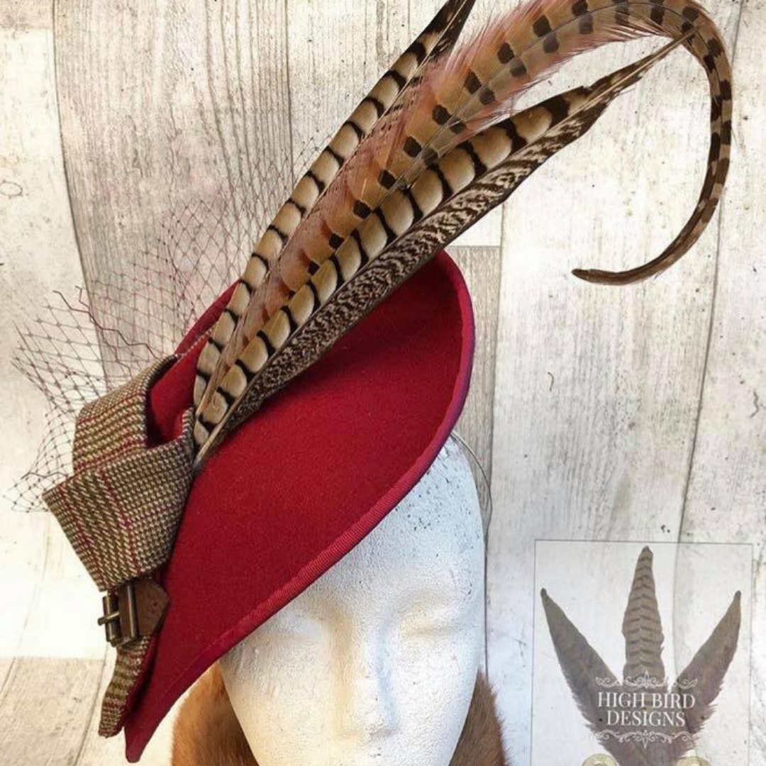 Stunning Bespoke Fascinator from High Bird Designs STEFANIE TOMS - SPORTING TARGETS