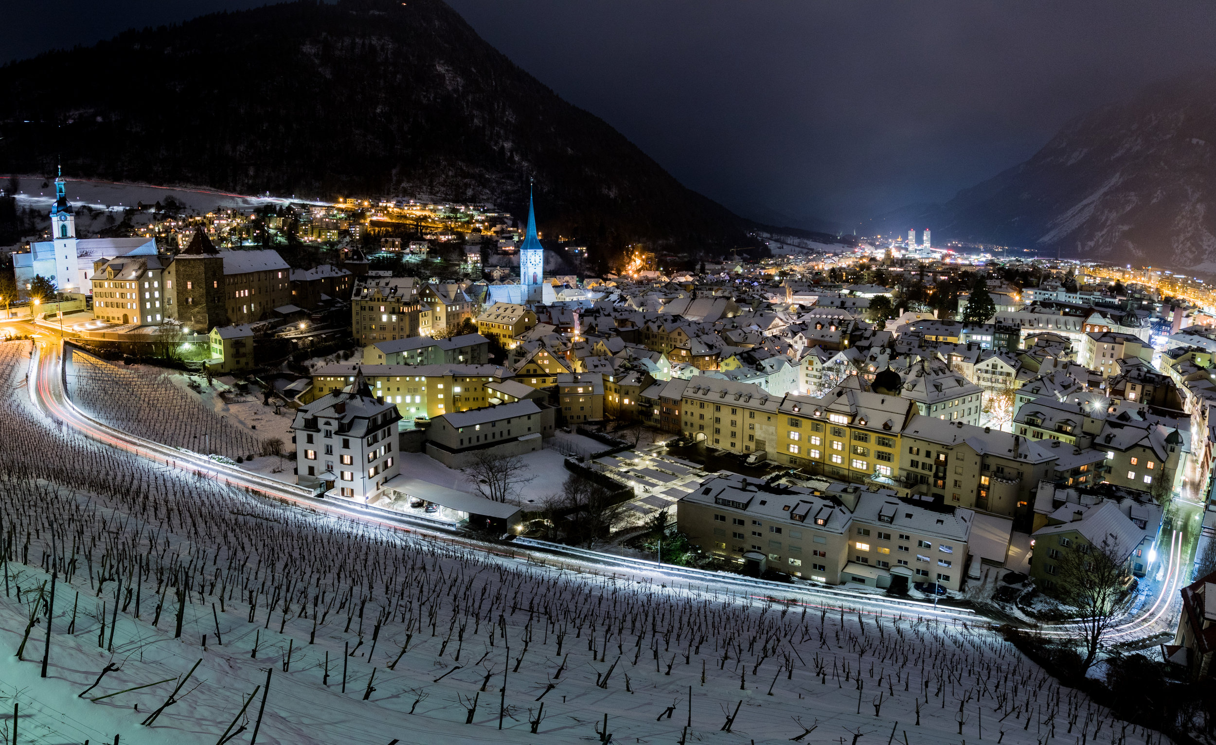 Winternacht in Chur