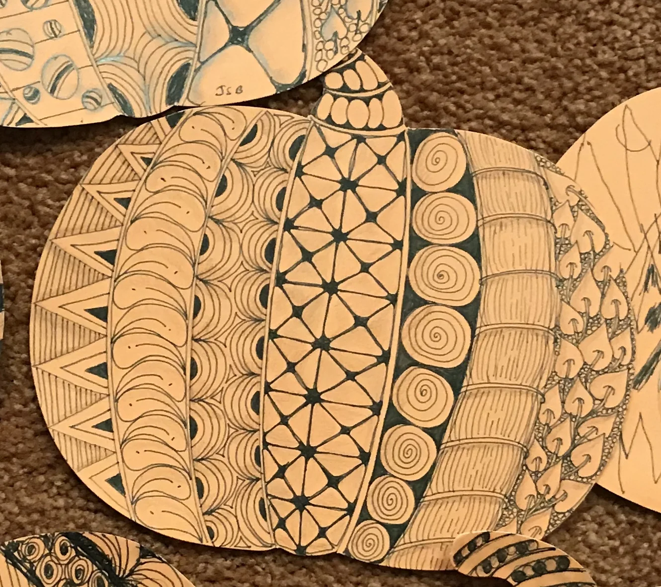 Holiday Seasonal Pumpkin Zentangle Class 