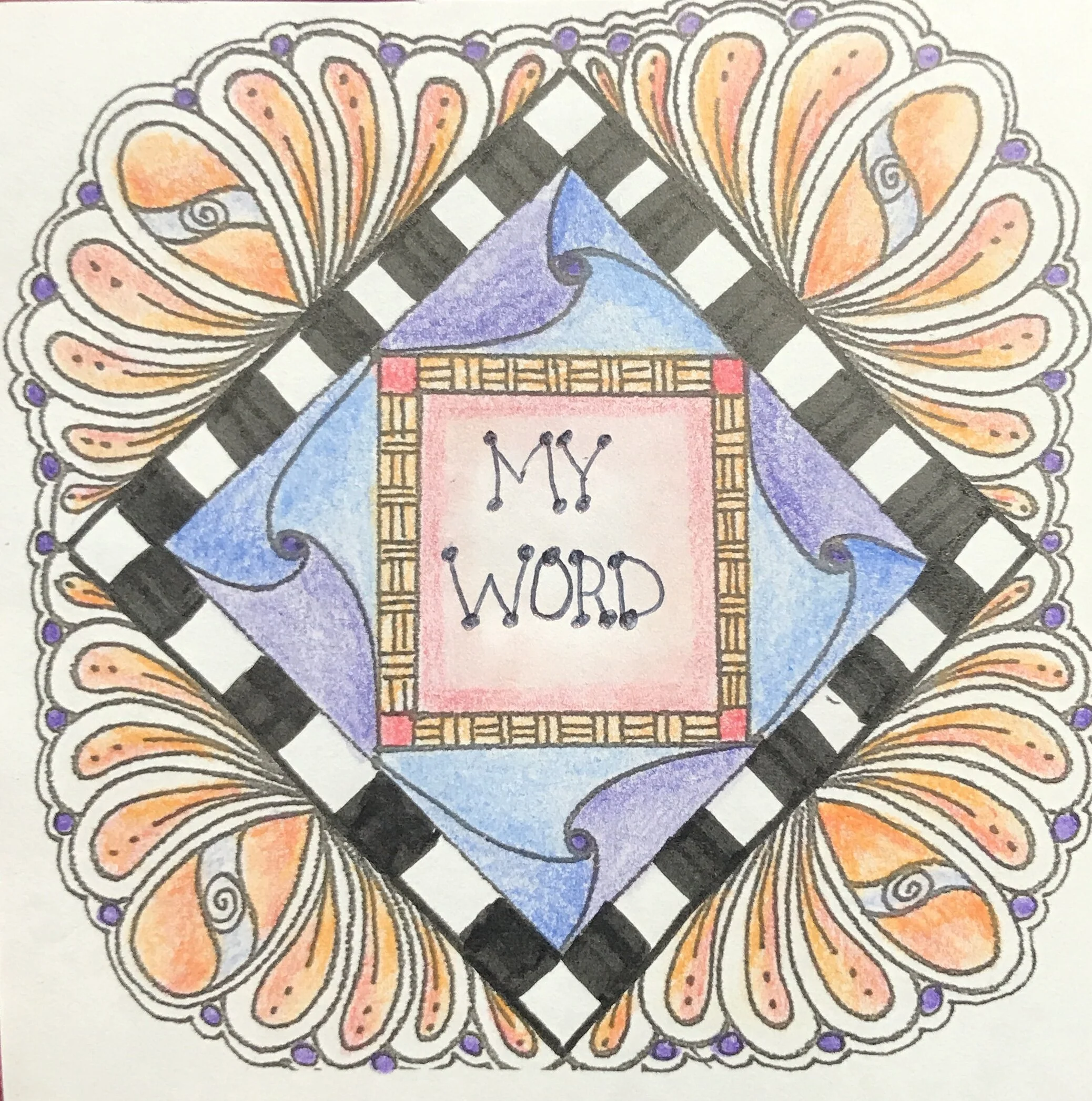 Word of the Year Pattern Drawing Class