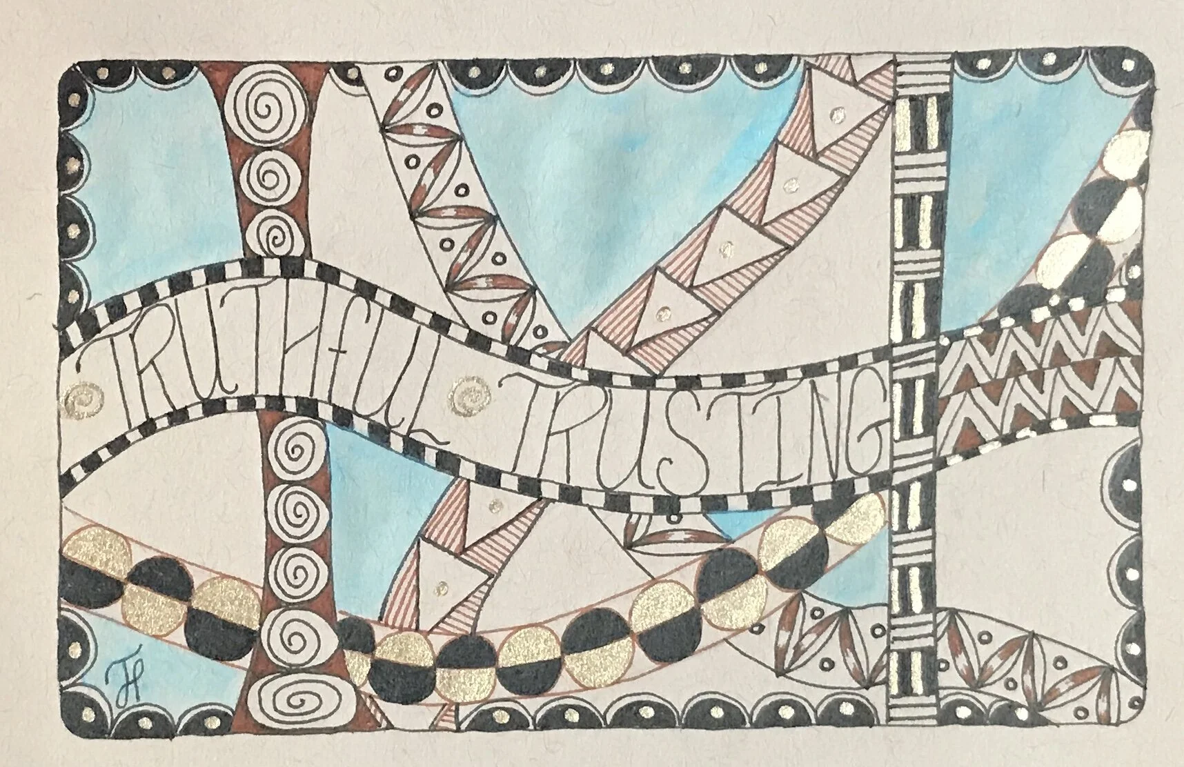 Positive Words Klimt Style