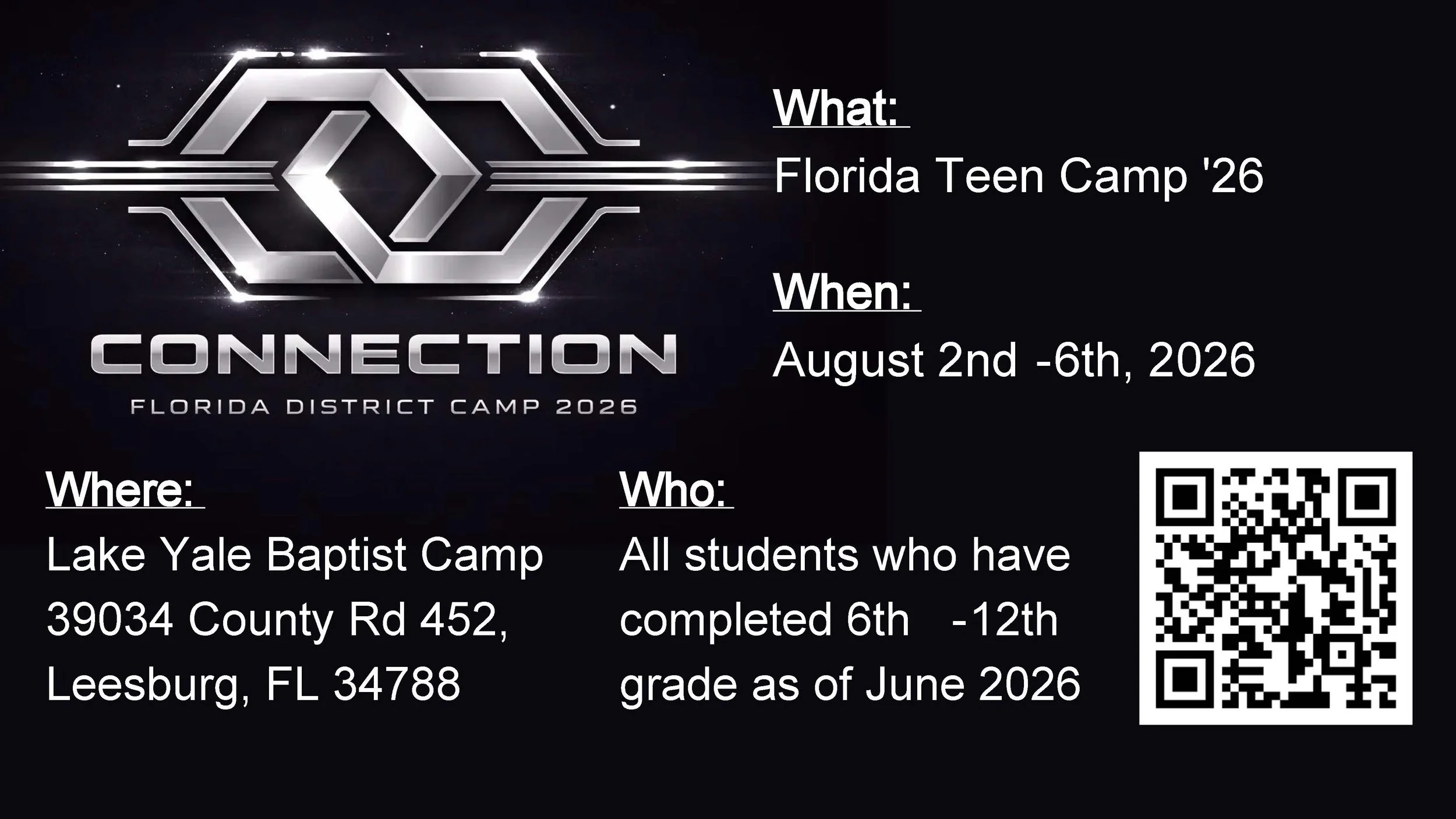 Florida District Youth Camp 2026 
