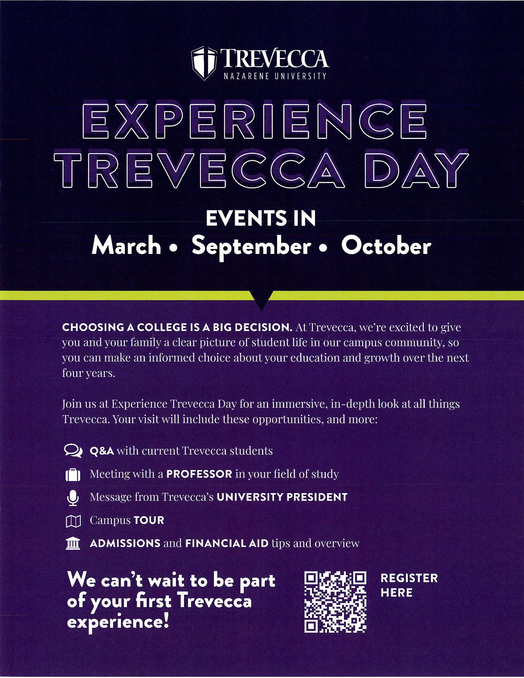 Experience Trevecca Days 