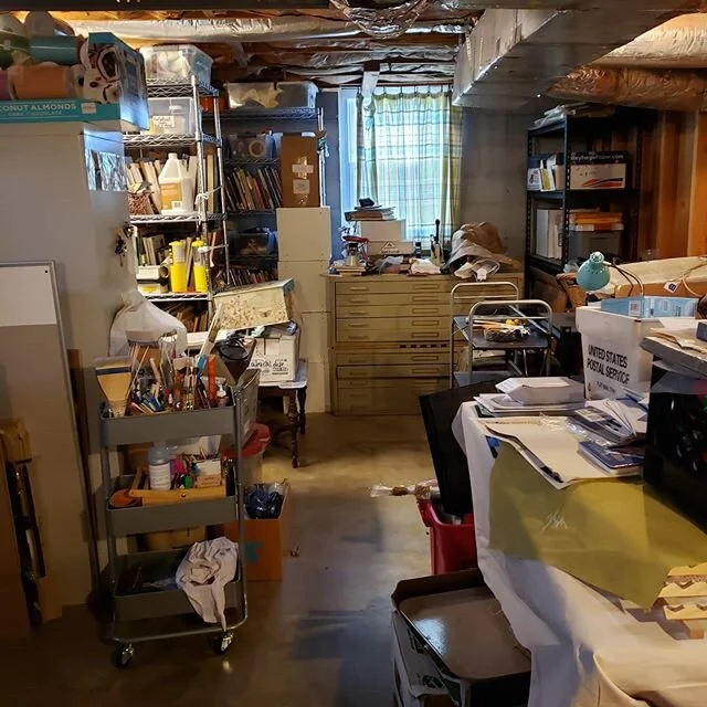 #thetoothflyer #basementstudio progress: a clearly defined path! So so many piles