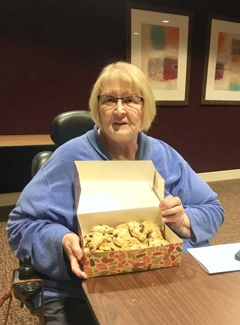 Lynn with the magical cookies!