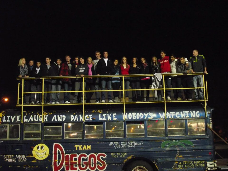Luz and I celebrated our 17th birthday with a party bus Haunted House tour