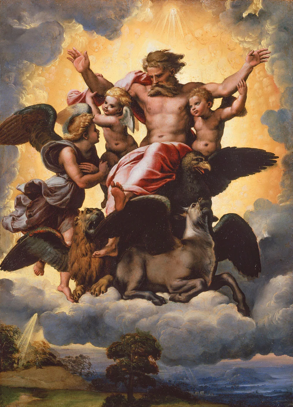 Ezekiel's Vision (1518) painting by Raphael