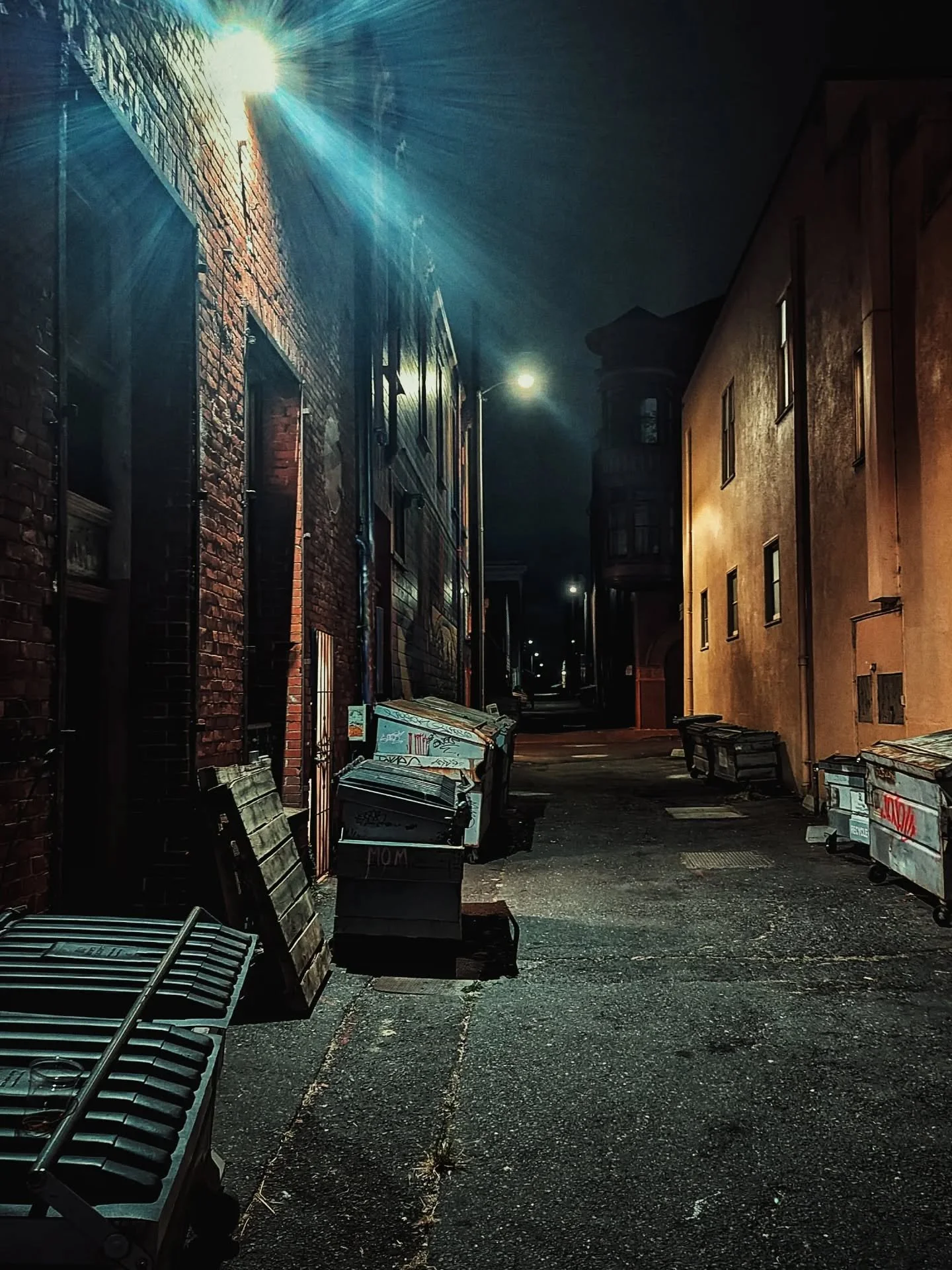 The other day one of my buddies asked, "Do you have any dark alleys?" And I said, " I don't but I could get some." 
- Digital Ninja ®