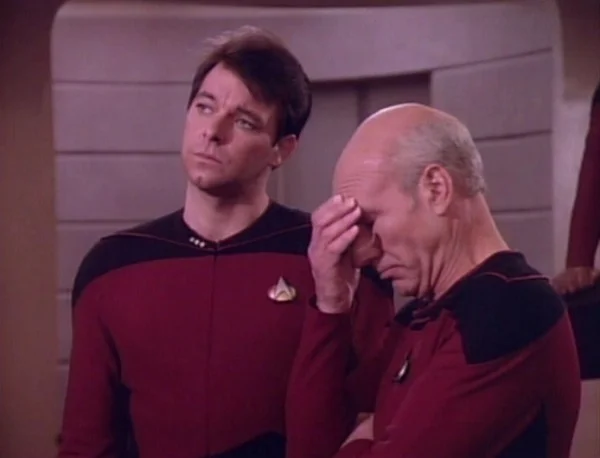 -Riker "So now what do we call it?" -Picard "I don't know... Mearth" "Mearth?" "Yes, Mearth. Thanks to Data putting us in its orbital path, it's no longer a planet. It's more like a... a moon or something." "Ahh. I see. Moon-Earth.. Mearth." "Yes, yes... very good Number One." From the episode titled, " Portmanteau Problems " *