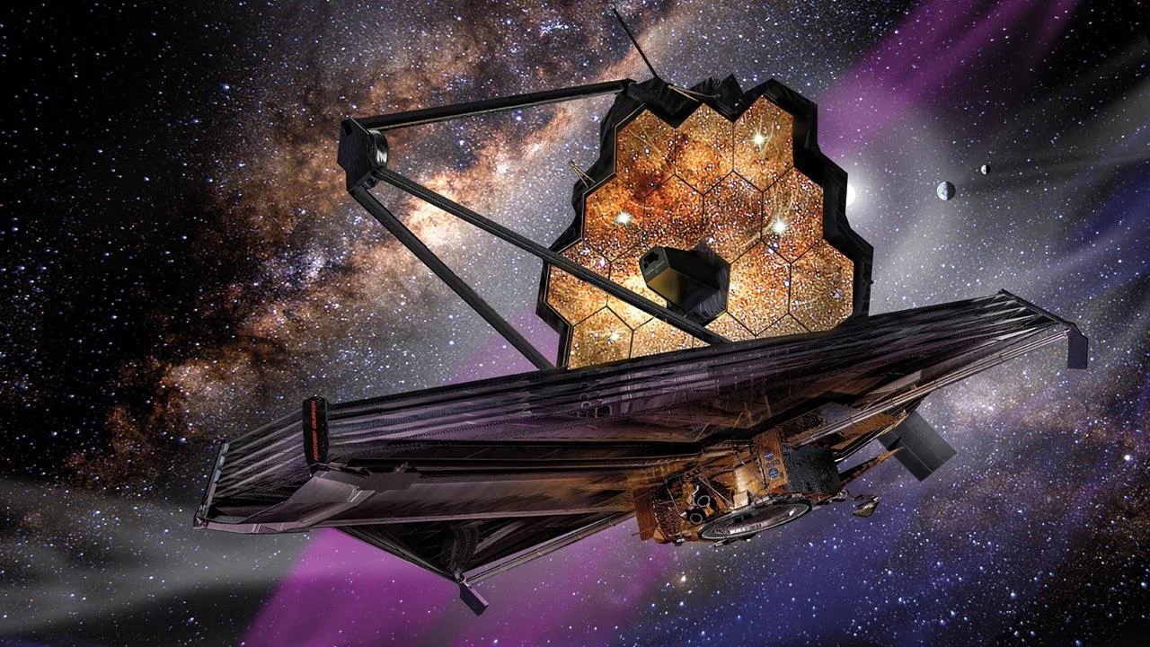 Artist's depiction of the James Webb Telescope.