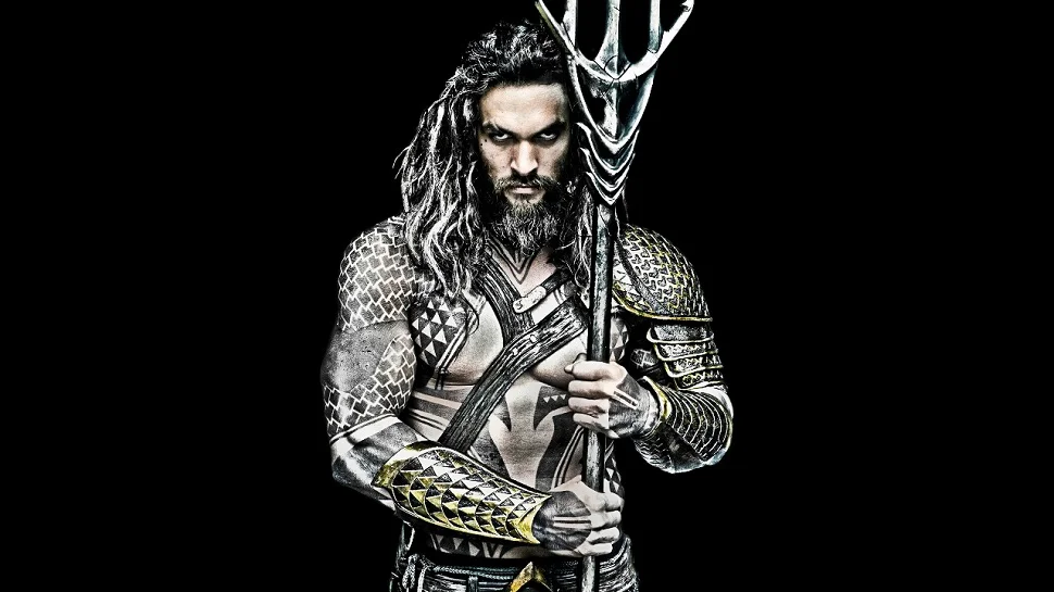 It's doubtful Aquaman here forged his trident or (useless) armor at sea.