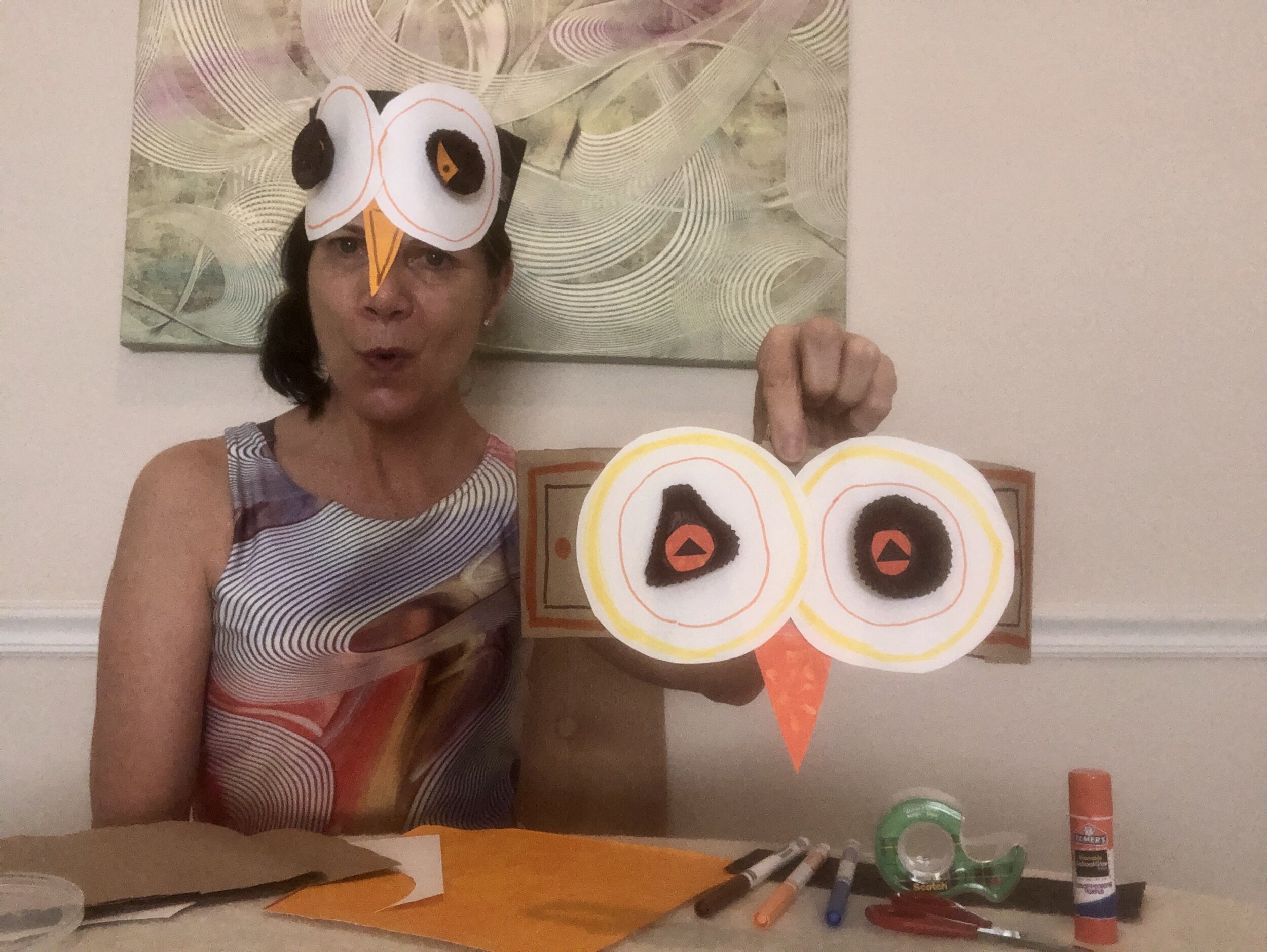 Making a hoot owl