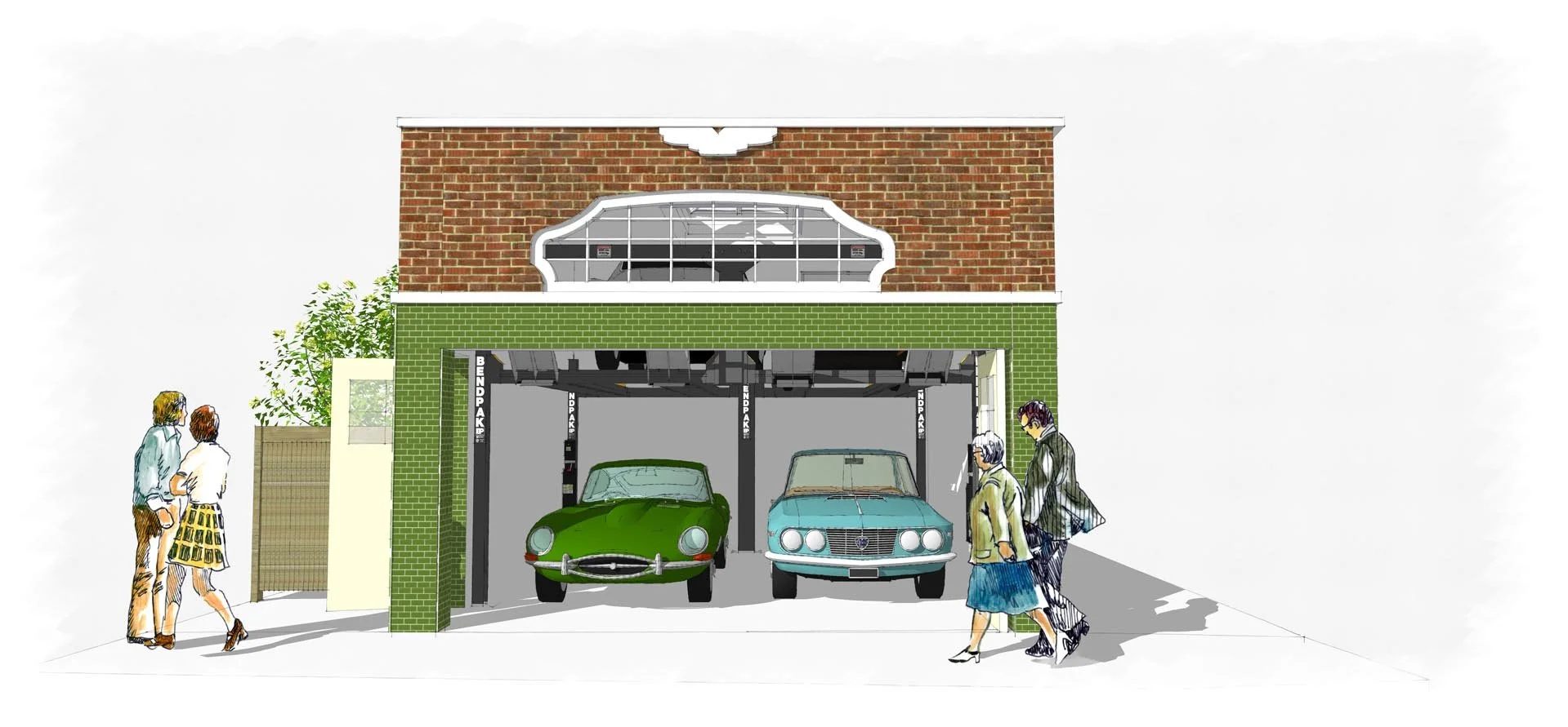Stackable Car Garage, Proposed Front Elevation 