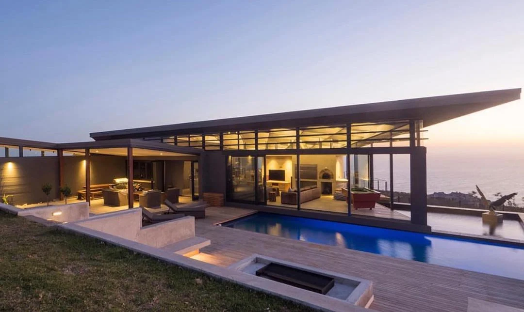 View in the early evening