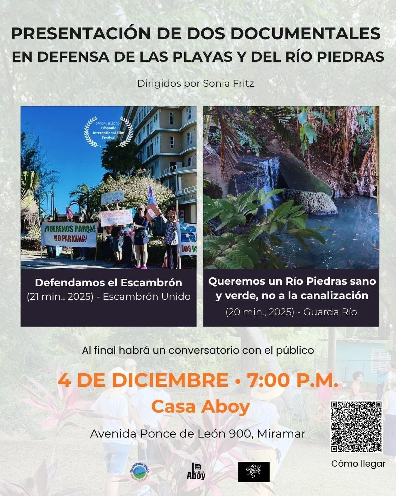 Cine documental en @casaaboy 🎬✨ #CineDocumental