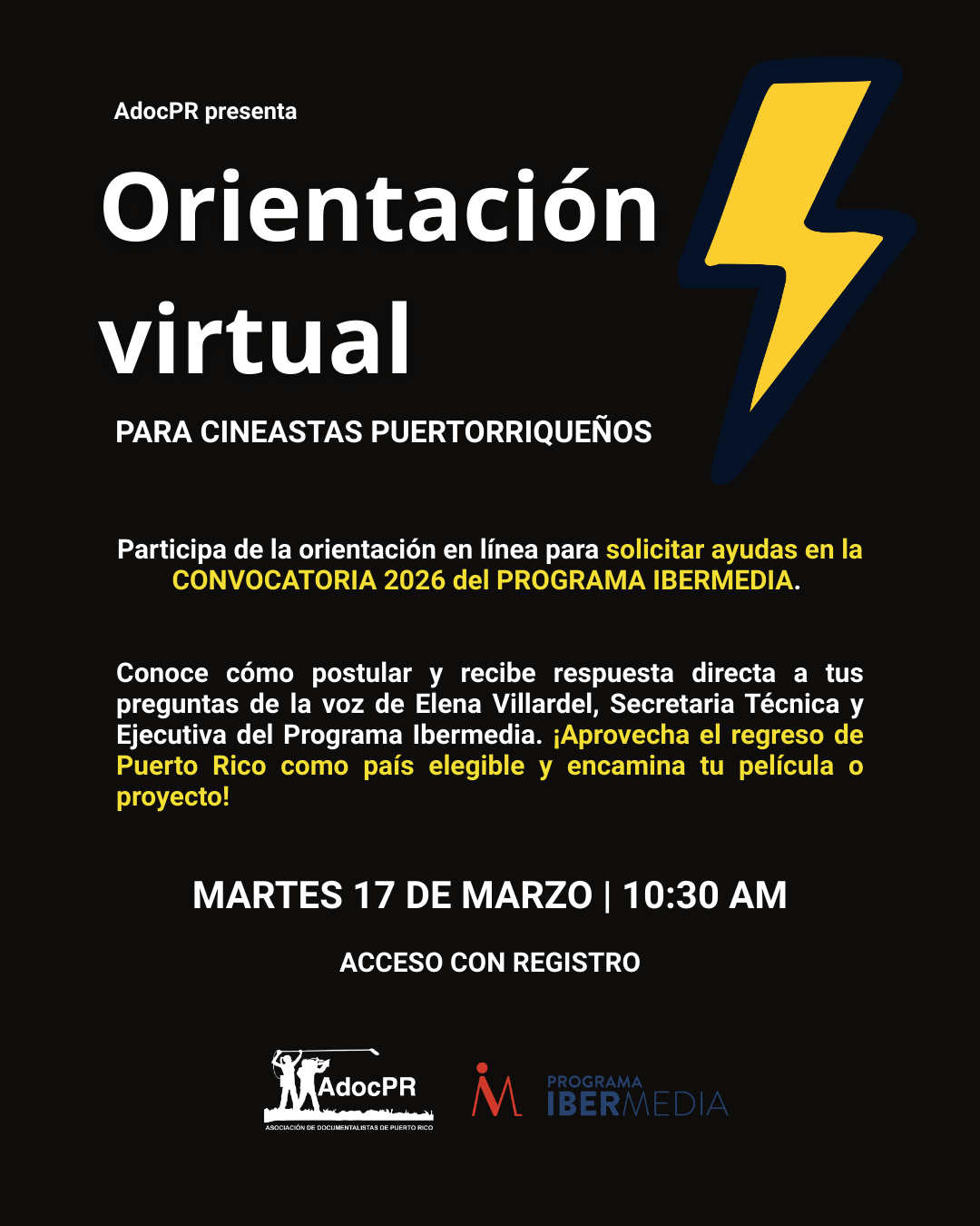 Orientación virtual Programa Ibermedia 