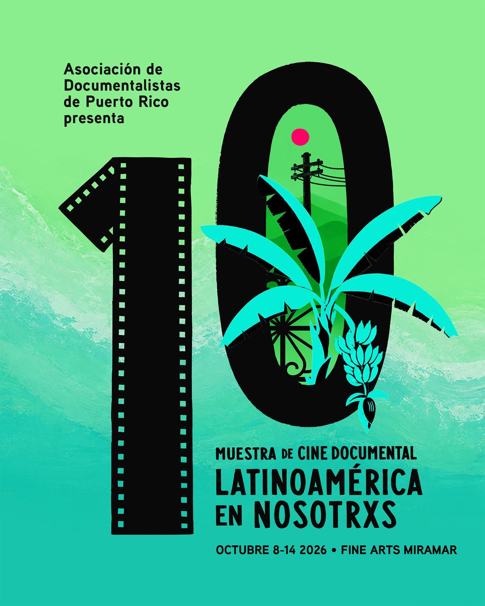 10 ediciones son trayectoria. 🎞 🎉 Es con mucha alegr&iacute;a y compromiso que anunciamos la d&eacute;cima edici&oacute;n del evento de cine documental m&aacute;s importante de Puerto Rico, La Muestra de Cine Documental Latinoam&eacute;rica en Noso