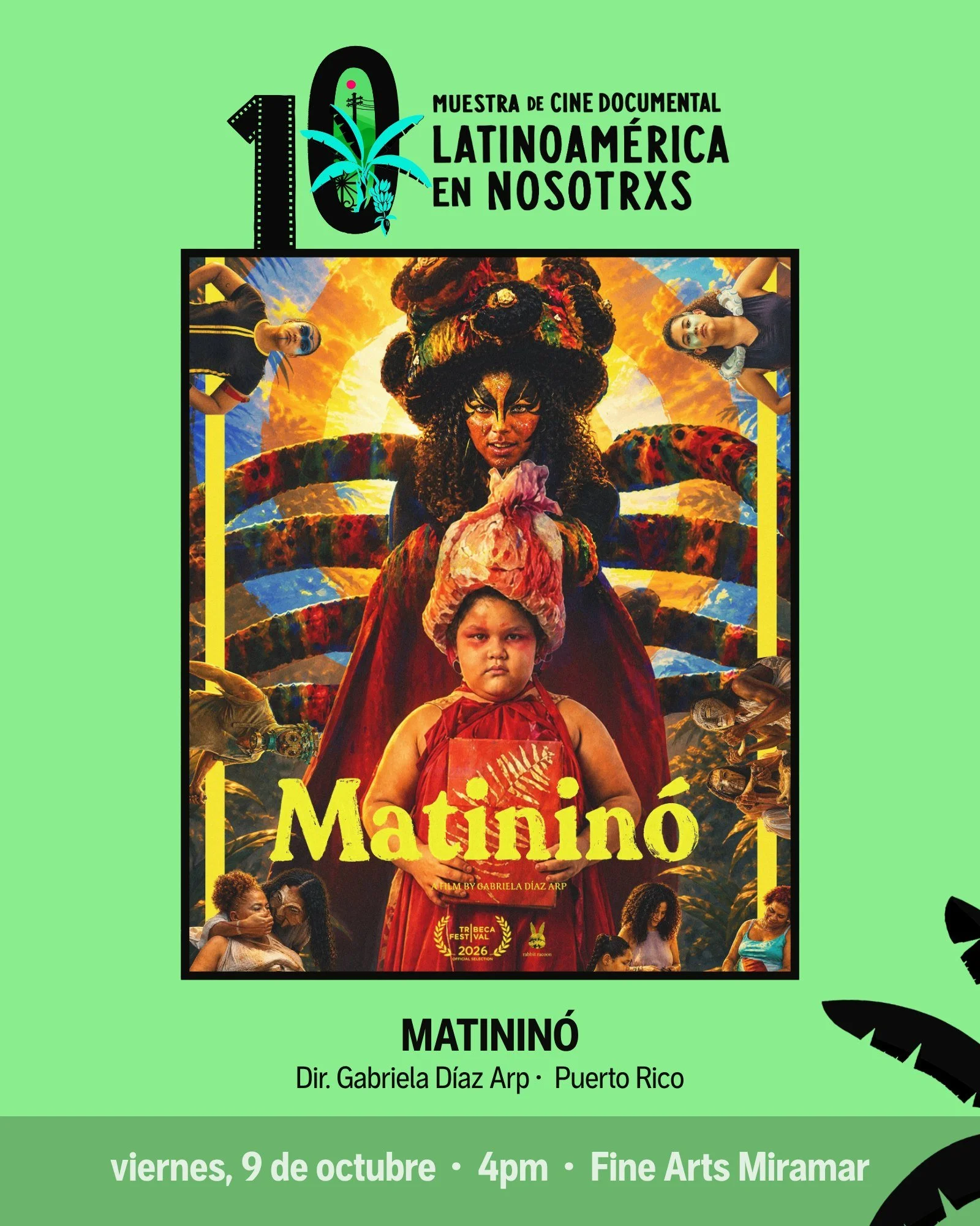 🎬 Matinin&oacute; en la 10ma. Muestra 

Matinin&oacute; comienza con la decisi&oacute;n de Idaliz Villanueva de huir de un matrimonio violento cuando sus hijas, Mar&iacute;a y Desir&eacute;e, ten&iacute;an 6 meses y 7 a&ntilde;os, y sigue a la famil