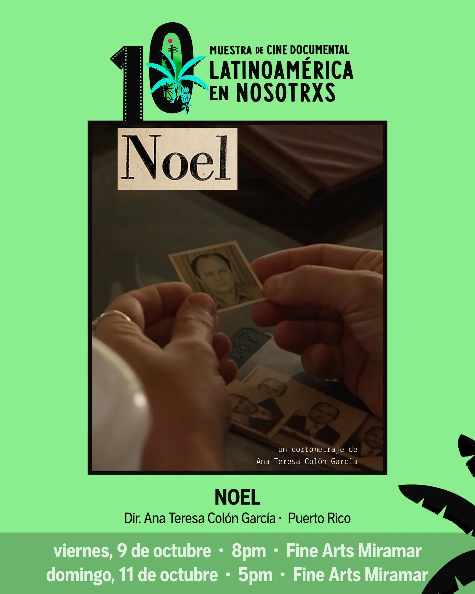 &iexcl;Tanda de cortos puertorrique&ntilde;os en la 10ma Muestra! 🇵🇷

🎬 Noel en la 10ma. Muestra 

Un documental experimental que gira en torno al asalto de &Aacute;guila Blanca de 1983, cuando el grupo revolucionario independentista puertorrique&